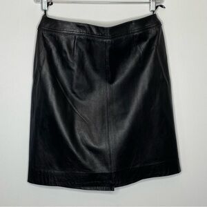 Jaclyn Smith Classic Black Leather Skirt